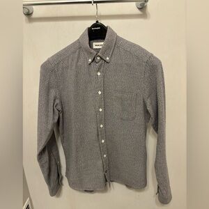 Taylor Stitch Men's 38 Small The Jack Soft Heathered Gray Flannel Shirt